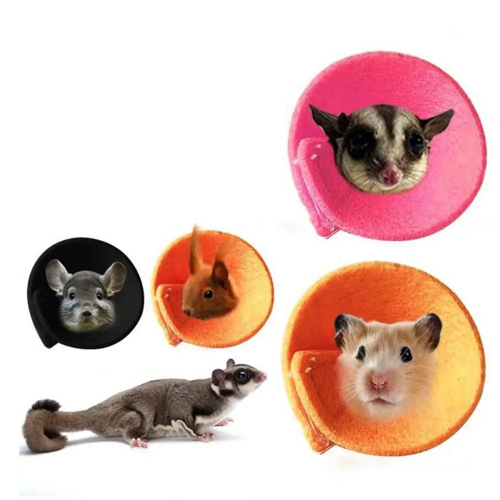 Anti Licking Hamster Anti Bite Collar Velvet Soft Squirrel Recovery Collar Colorful Hamster Elizabethan Collar for After Injury