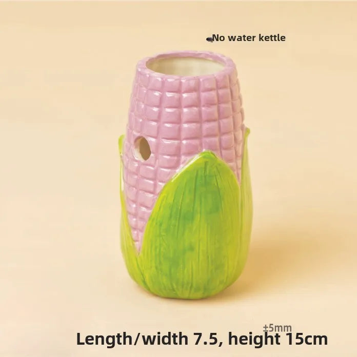 Corn Ceramic Hamster Hideout and Feeder
