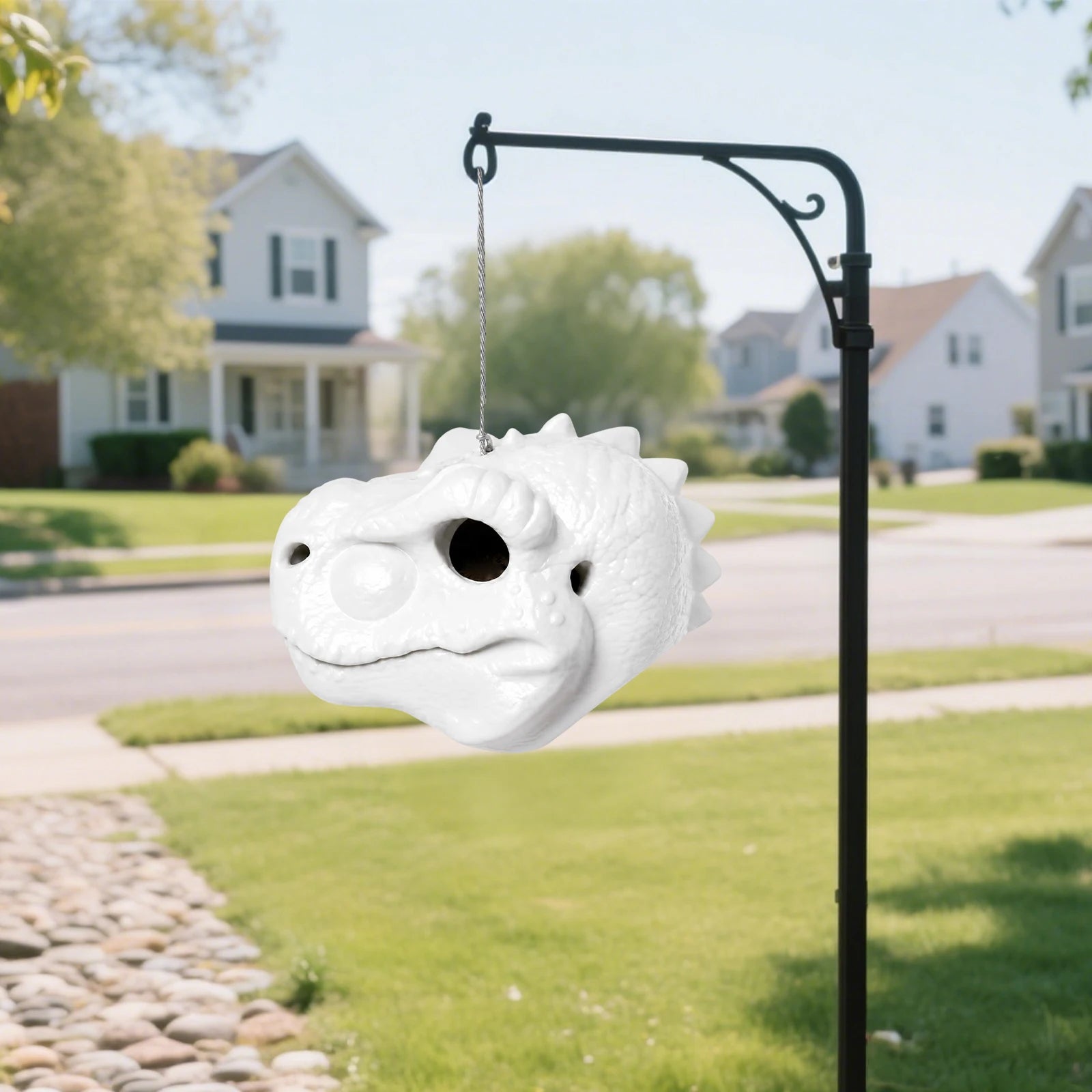 Gnodary Squirrel Feeder with Dinosaur Head, Squirrel Feeders for Outside Squirrel Hanging Feeder - Chipmunk Feeder Hold Peanuts
