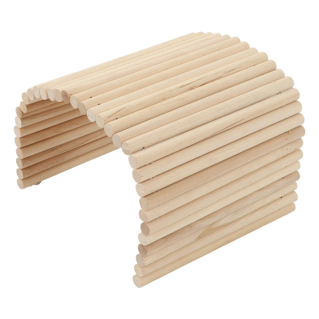 Wooden Hamster Bridge Flexible Wood Hideout for Guinea Pigs Ferrets for Burrowly cozy hides and small pet care.