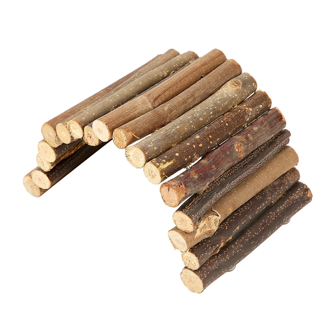 Hamster Wooden Bridge Toy Bendable Bridge Ladder Hideout for Reptile Mice