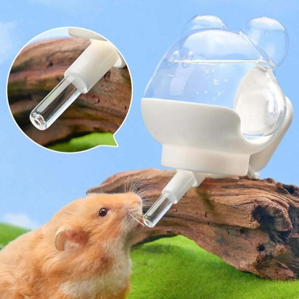 Prevent Dripping Hamster Magnetic Kettle Magnetic Rack Automatic Hamster Water Bottle Wall Mounted 220ml Pet Water Dispenser