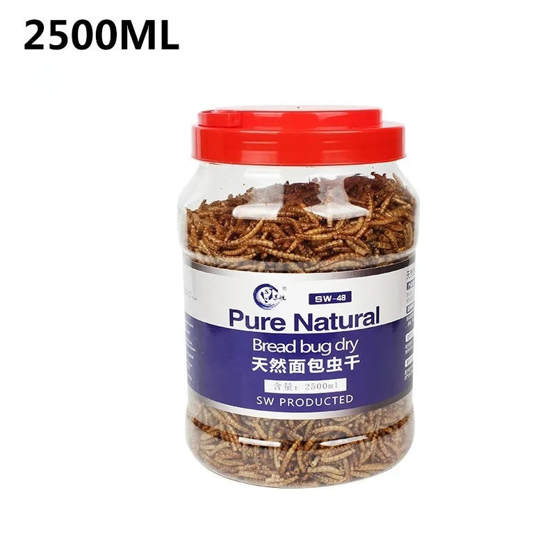 SW Multi-Pet Insect Treats - Dried Mealworms for Hamsters, Mynah Birds, Hedgehogs, Arowana & Turtles (High-Protein Snack)