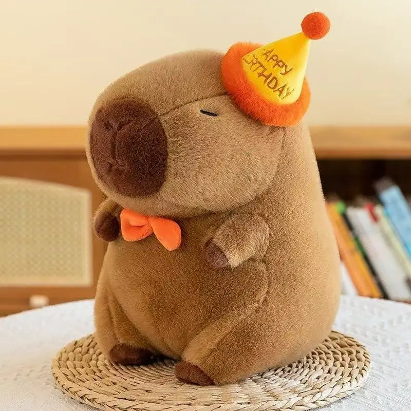 Capybara Plush Toy Stuffed Animal Peripheral Soft Plush Toys Cute Rodent Doll for Kids Adults Birthday Gift Toys Warm Home Decor