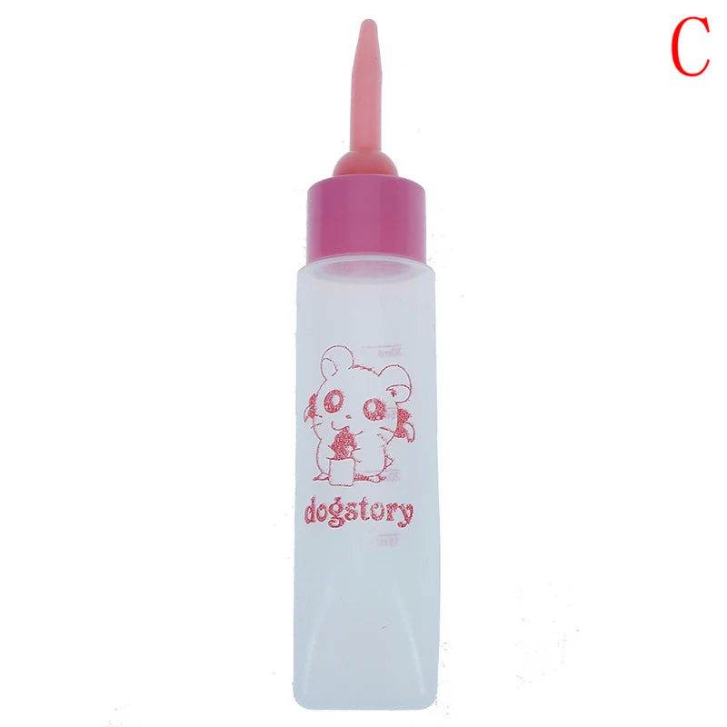 1pcs Pet Milk Bottle 30ml Silicone Nipple Waterer Feeder Newborn Rabbit Hamster Cat Dog Puppy Supplies Nursing Feeding Syringe