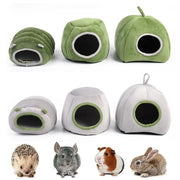 Ferrets Hedgehog Plush Warm Guinea Pig Cozy Hideout Cave Bed Hamster House for Burrowly cozy hides and small pet care.