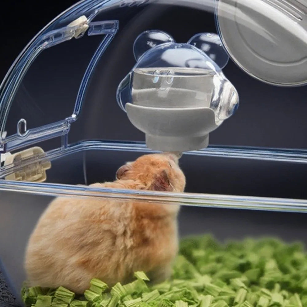 Prevent Dripping Hamster Magnetic Kettle Magnetic Rack Automatic Hamster Water Bottle Wall Mounted 220ml Pet Water Dispenser
