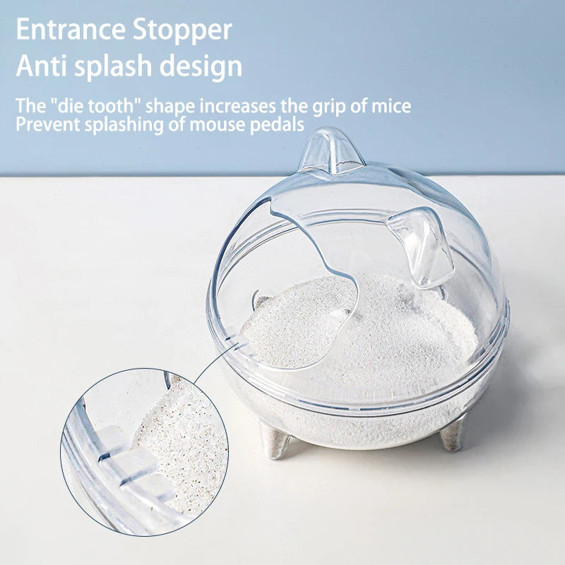Hamster Transparent Bathroom Small Pet Sand Bath Cage Large Capacity