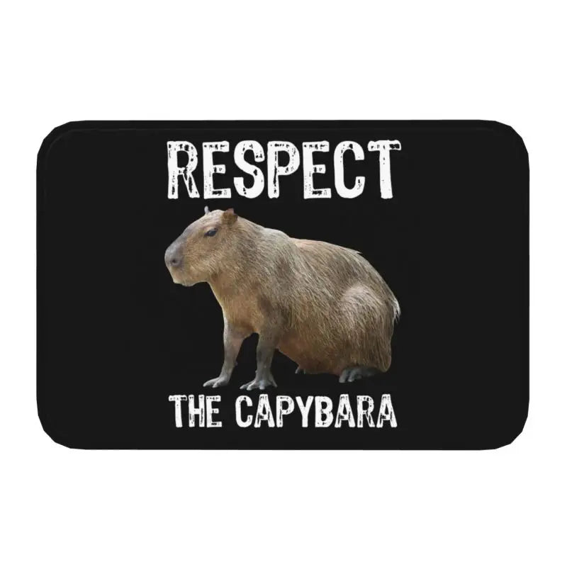Custom Cute Giant Cavy Capybara Doormat Non-Slip Bathroom Kitchen Mat Living Room Floor Door Entrance Carpet Rug