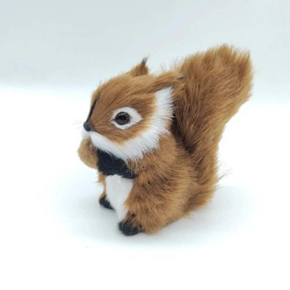 Creative Big Tail Squirrel PP Cotton Soft Squirrel Cartoon White Belly Squirrel Stuffed Plushie Gifts