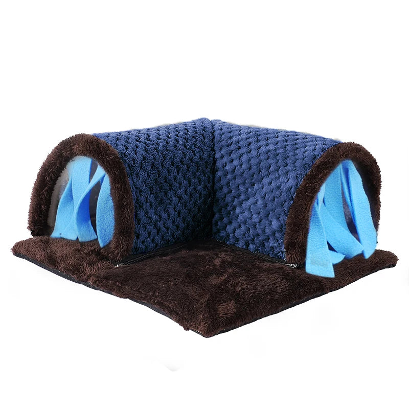 Cozy guinea pig hideout tunnel bed for Burrowly small pet comfort.