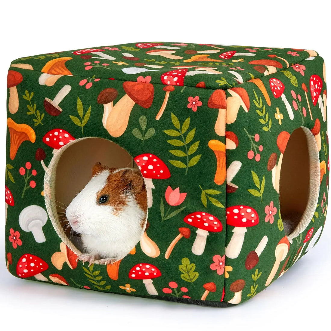 Guinea Pig Hideout Washable Guinea Pigs Hiding House Habitats Cozy Bunny for Burrowly cozy hides and small pet care.