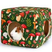 Guinea Pig Hideout Washable Guinea Pigs Hiding House Habitats Cozy Bunny for Burrowly cozy hides and small pet care.