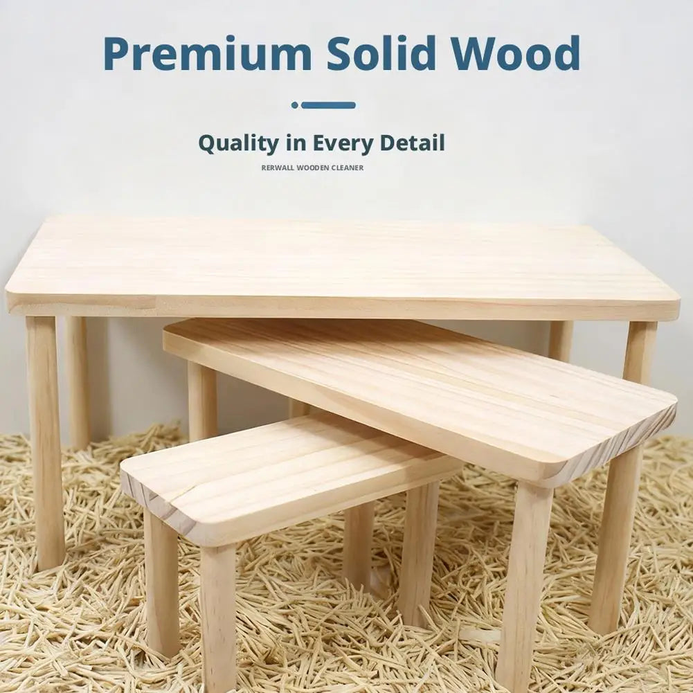 Hamster Scenery Platform Wooden Platform Small Pet Platforms Toy Playing