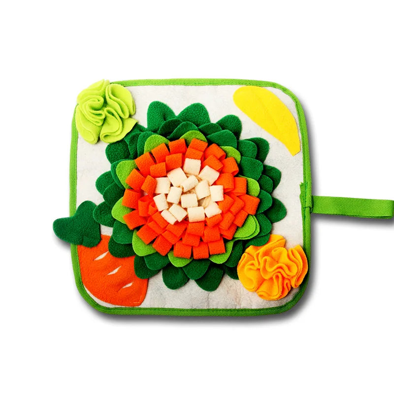 Non-toxic Felt Rose Snuffle Mat Rabbit Guinea Pig Foraging Enrichment