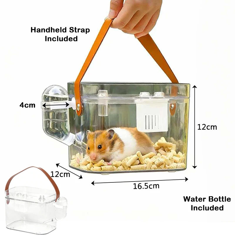 New Hamster Outdoor Carrier Cage PortableHamster Cage Transparent Large Hamster BiroCage Pet Supplies Outdoor Bird Accessories