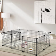 Pet Playpen Small Animal Cage Indoor Metal Wire Yard Fence for Animals for Burrowly habitats & travel and small pet care.