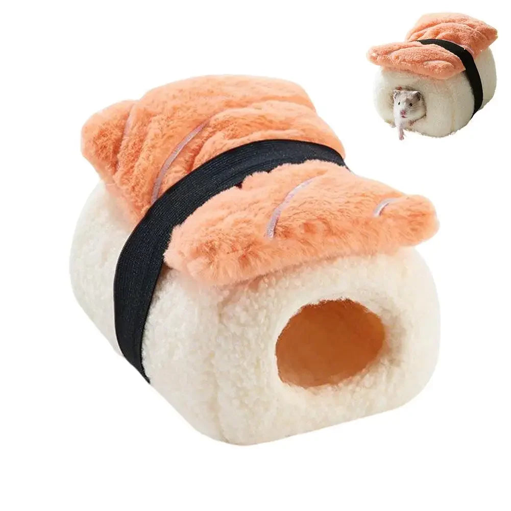 Hamster Sushi Cotton Bed Warm Winter Shelter, Golden Home Special Small Winter Winter Supplies, Bear Pet T5W3