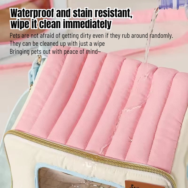 1PC Transparent Bird Carrier Backpack with Breathable Sling Handheld small pet bag Suitable for Parrot Hamster Hedgehog Chipmunk