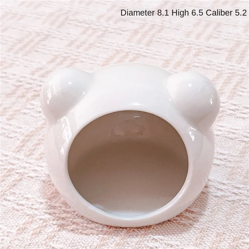 Ceramic Hamster Nest Summer Cooling Pet Ice House Ceramic Nest Dutch Pig