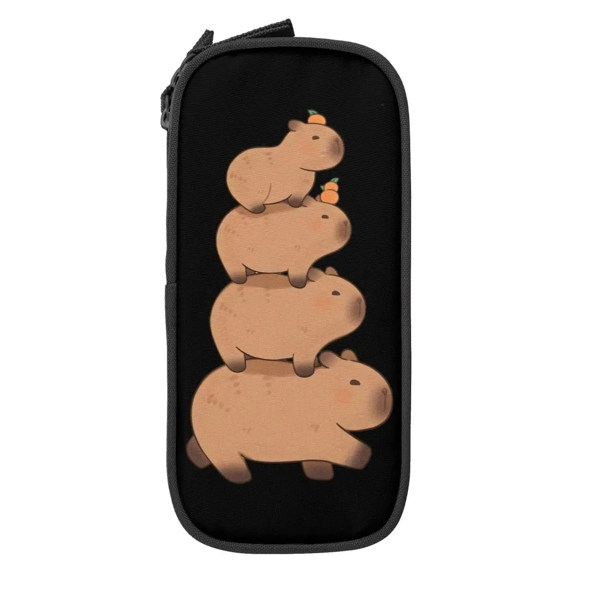 Custom Kawaii Cute Giant Cavy Capybara Pencil Case for Boys Gilrs Big Capacity Pencil Bag School Accessories