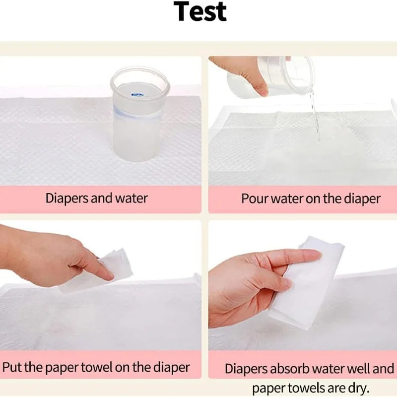 Pet Training Pads Rabbit Pee Pads Super Absorbent Disposable Toilet for Guinea Pig Hamster Chinchilla Cat Reptile Small Pet
