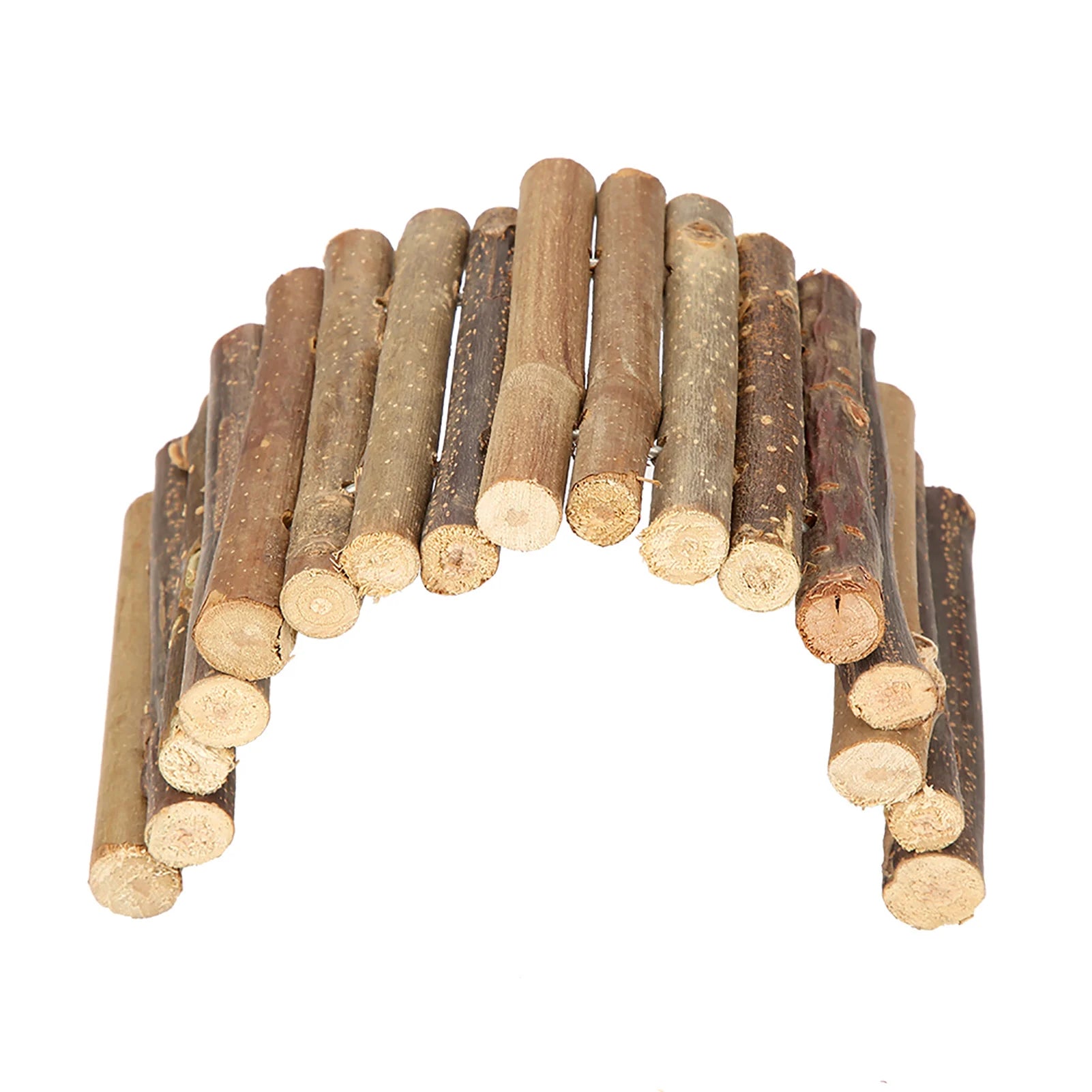 Hamster Wooden Bridge Toy Bendable Bridge Ladder Hideout for Reptile Mice