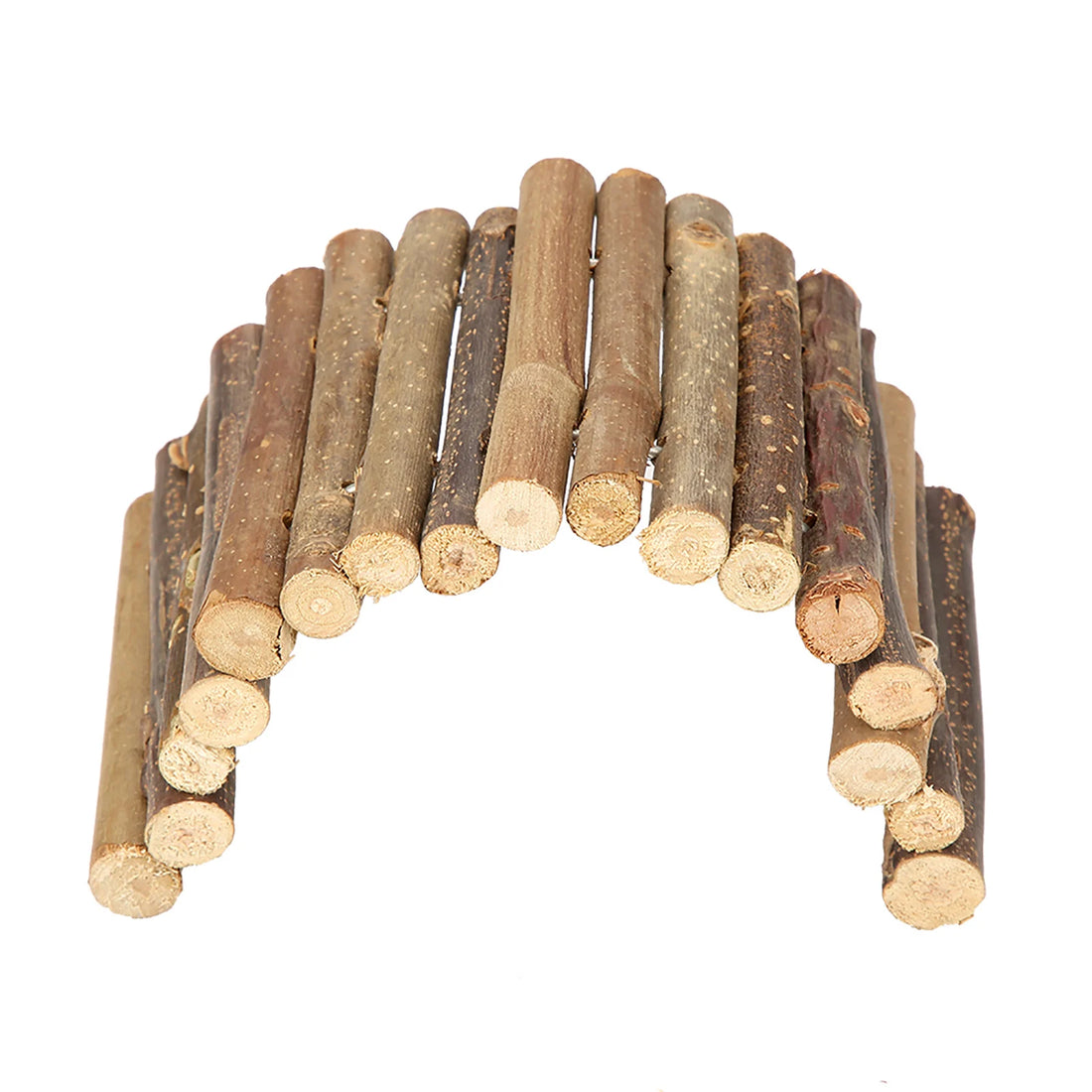 Hamster Wooden Bridge Toy Bendable Bridge Ladder Hideout for Reptile Mice