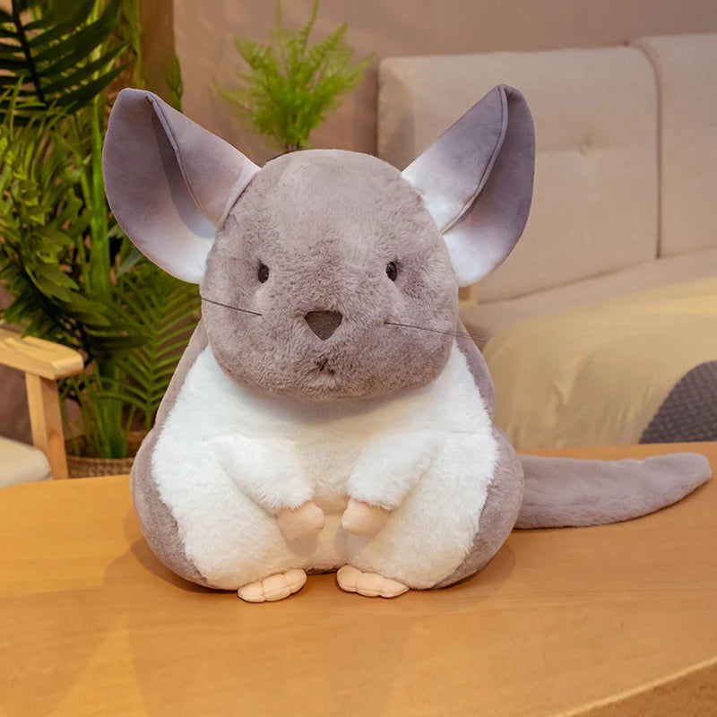 Hamster Pillow Cute Plushy Chinchillas Plush Doll Soft Toy Stuffed Animals Mascot for Kids Christmas Gift Cute Pillows Plush Toy