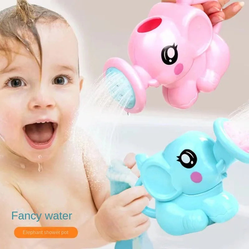 Bath Toy Plastic Kettle Bath Shower Tool Baby Bathroom Toy Elephant for Burrowly bowls & bottles and small pet care.