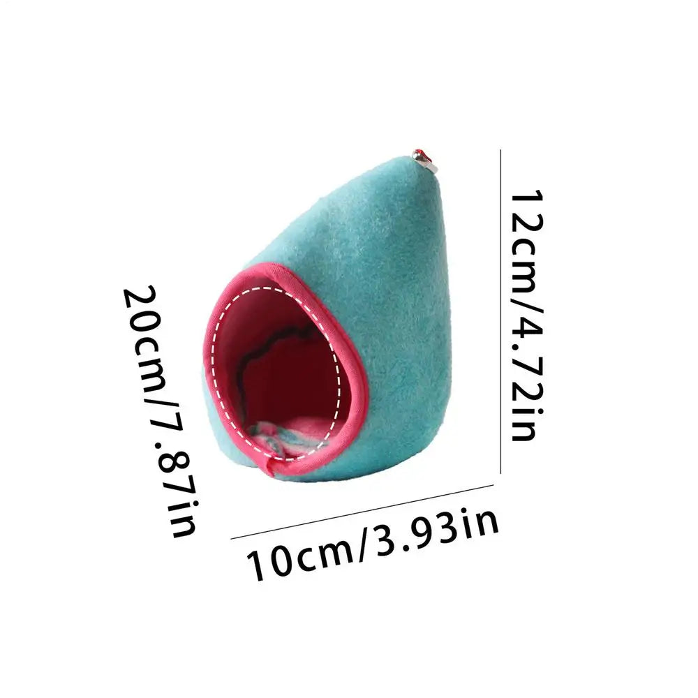 Hangable small pet hammock nest for hamster cage comfort from Burrowly.