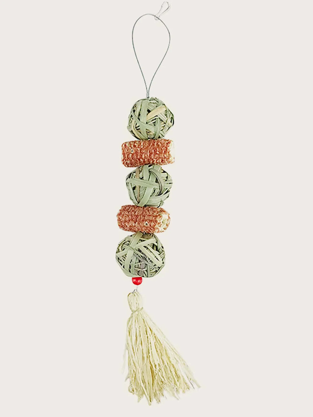 -pet Rabbit Grass Woven Ball Hanging String Rabbit Grinding Toy Hay &