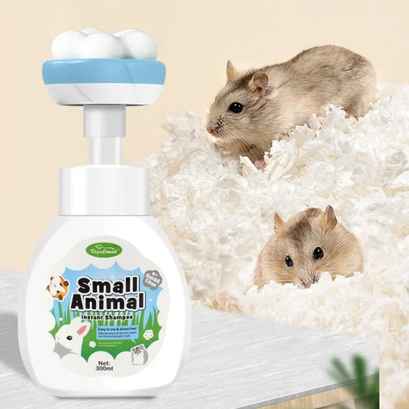 Disposable foam rabbit chinchilla hamster guinea pig dog free washing and deodorizing insect repellent dry cleaning 300ml
