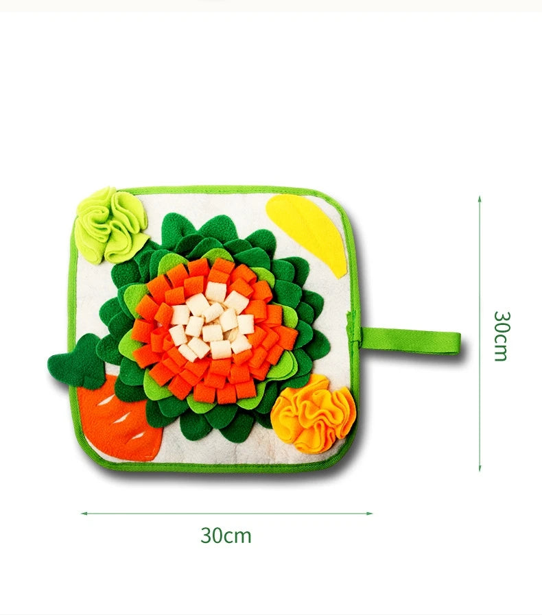 Non-toxic Felt Rose Snuffle Mat Rabbit Guinea Pig Foraging Enrichment