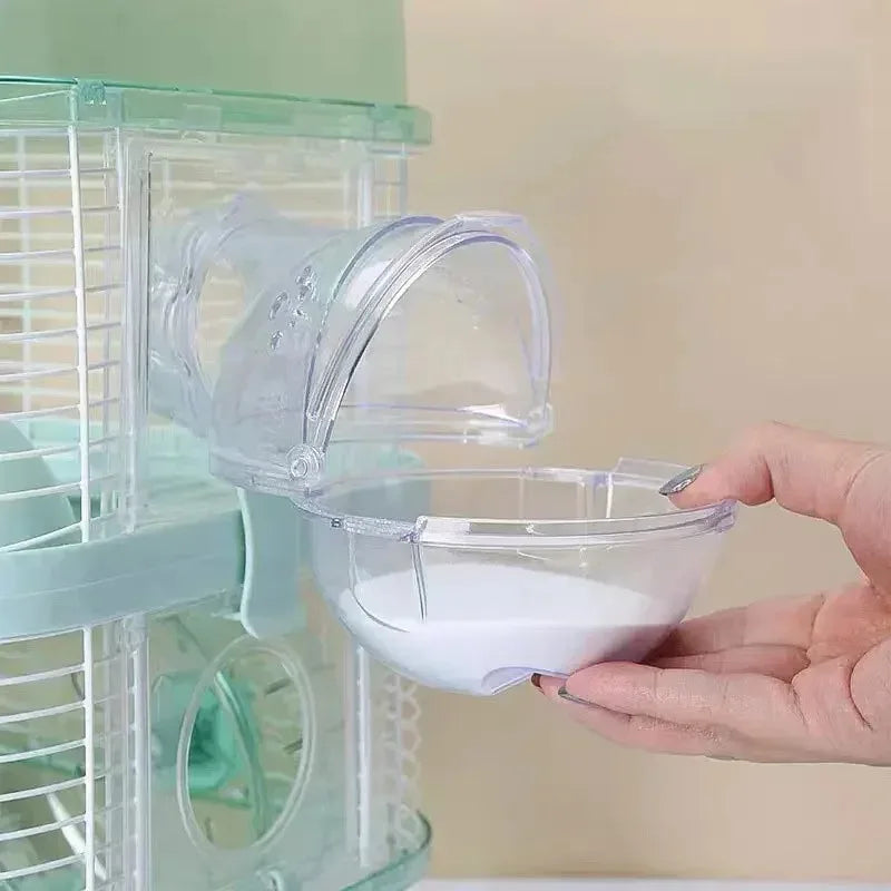 Clear Hamster Sand Bath Room Bedding & Substrates