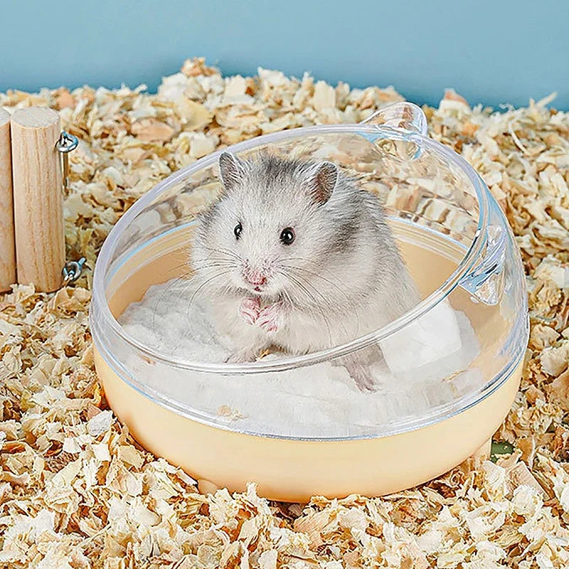 Transparent Hamster Sand Bath House Cozy Hides