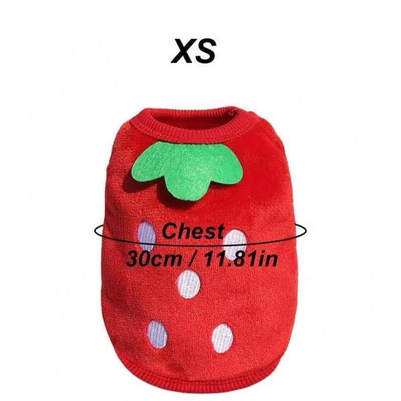 1PC Fruit-shaped Harness Vest Warm Costume Clothes Outfits for Pet Small Animal Guinea Pig Rabbit Bunny Ferret Chinchillas Kitty