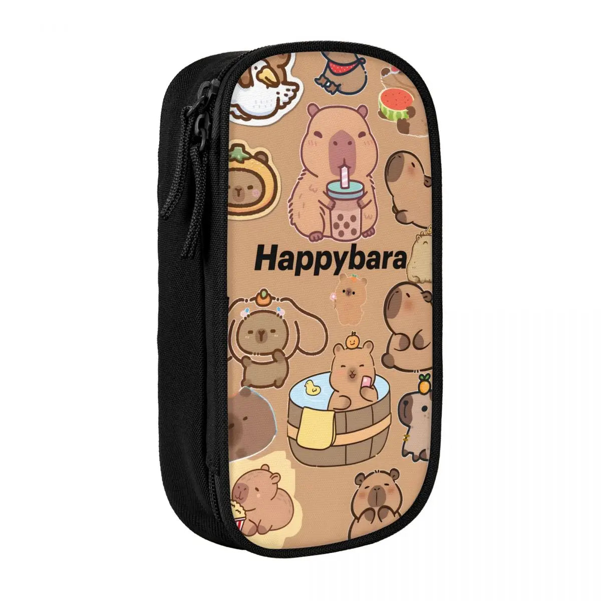 Custom Kawaii Cute Giant Cavy Capybara Pencil Case for Boys Gilrs Big Capacity Pencil Bag School Accessories