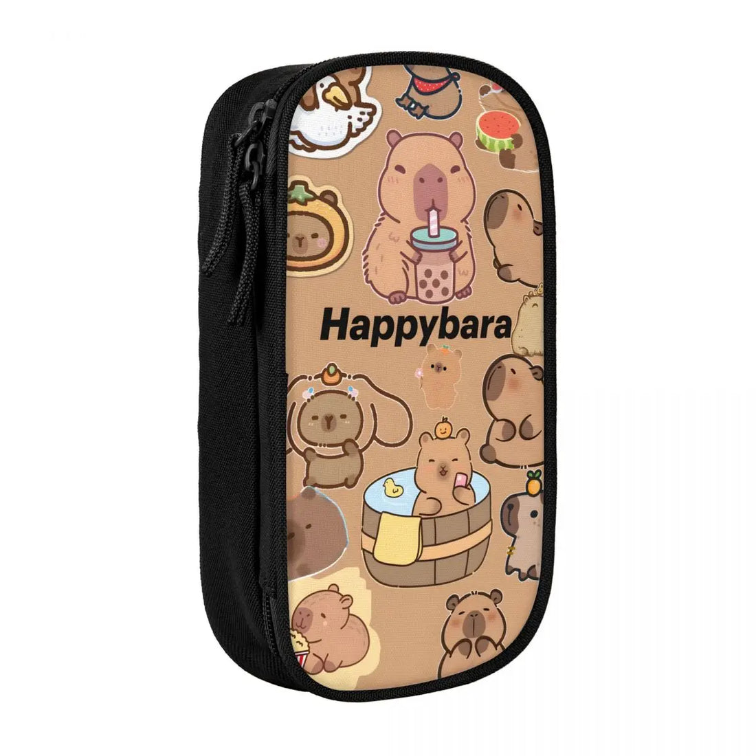Custom Kawaii Cute Giant Cavy Capybara Pencil Case for Boys Gilrs Big Capacity Pencil Bag School Accessories