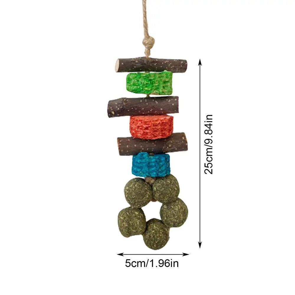 Wooden Chew Set for Guinea Pigs and Rabbits for guinea pigs, rabbits, hamsters, and chinchillas from Burrowly small pet supplies.
