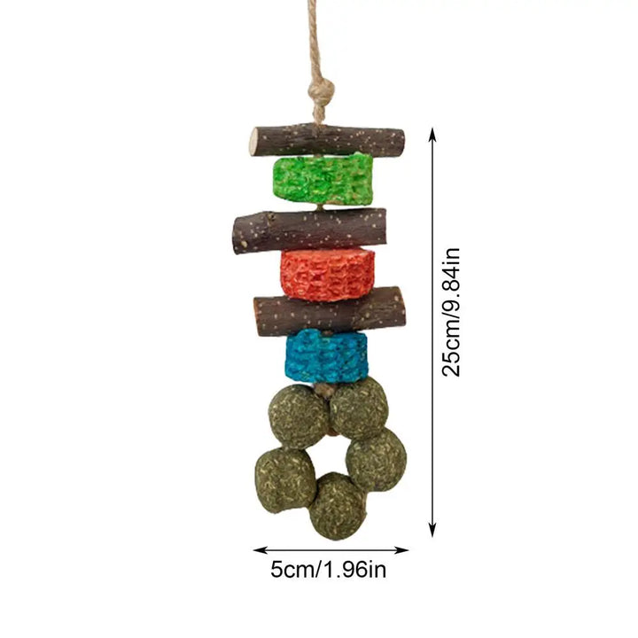 Wooden Chew Set for Guinea Pigs and Rabbits for guinea pigs, rabbits, hamsters, and chinchillas from Burrowly small pet supplies.