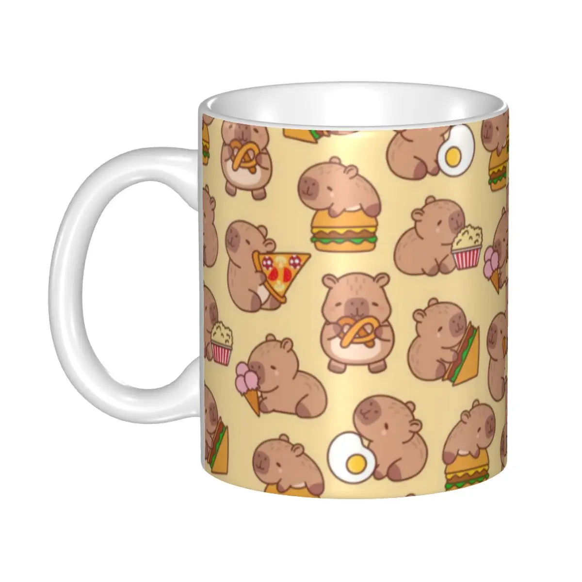 Custom DIY Capybara Giant Cavy Rodent Gamer Gaming Ceramic Mugs Customized Coffee Cup Creative Present