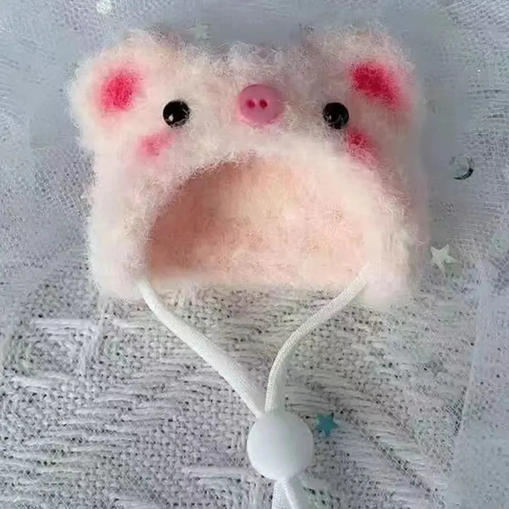 Photo Props Plush Hamster Cap Cute Mini Cotton Doll Hat DIY Lovely Doll Hat Winter