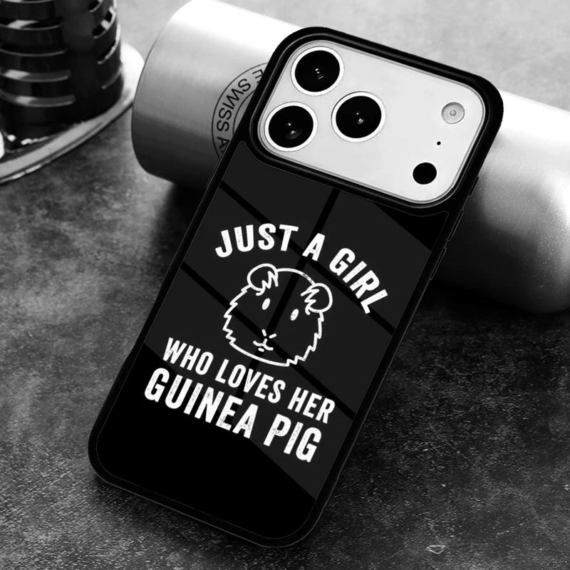Guinea Pig Hamster Cute Phone Case for iPhone 17 16 15 Pro Max Air 14 13 12 11 Plus Shockproof Cover