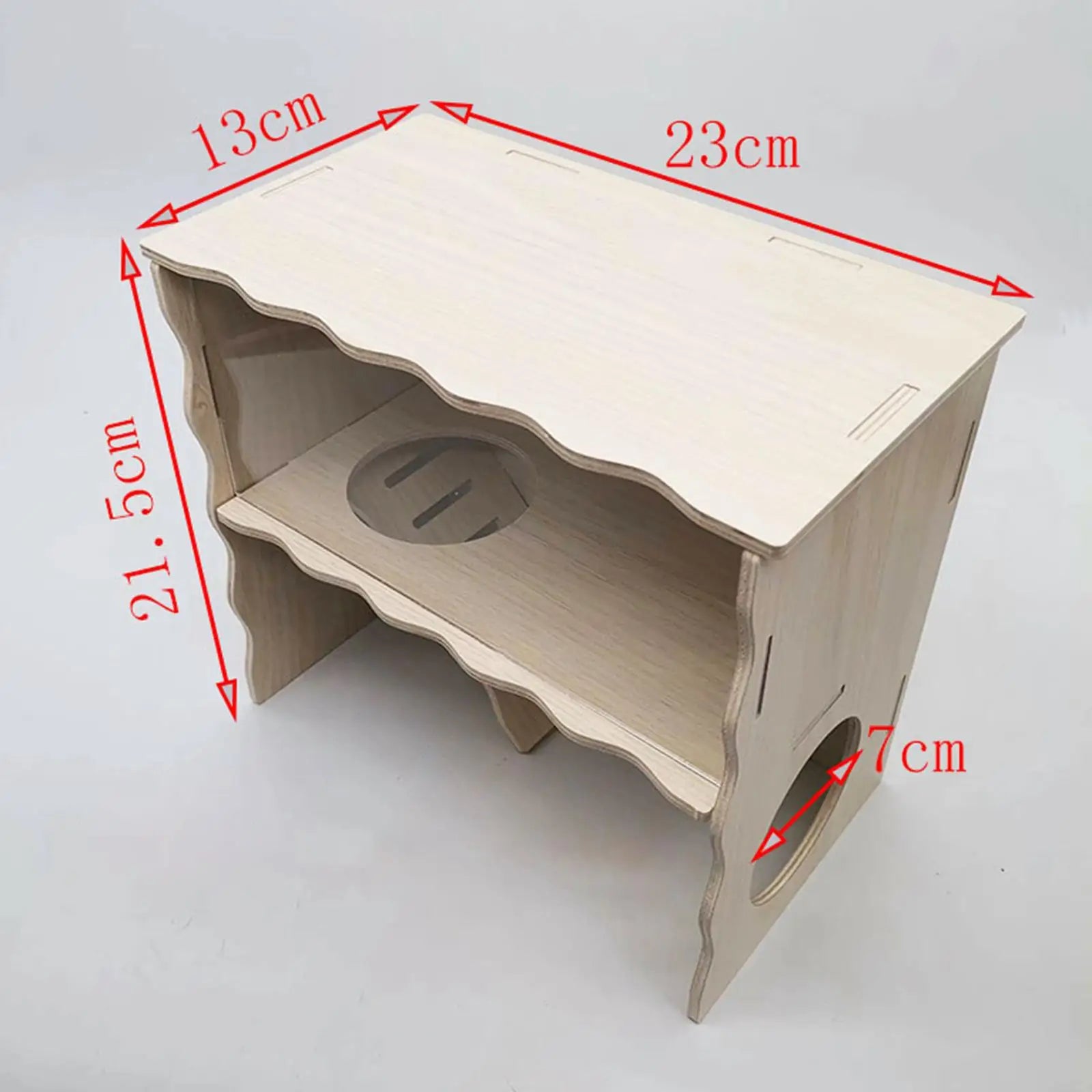 Wooden Guinea Pig House Pet Animal Hide Hideout Gerbils Chamber Hut Cozy