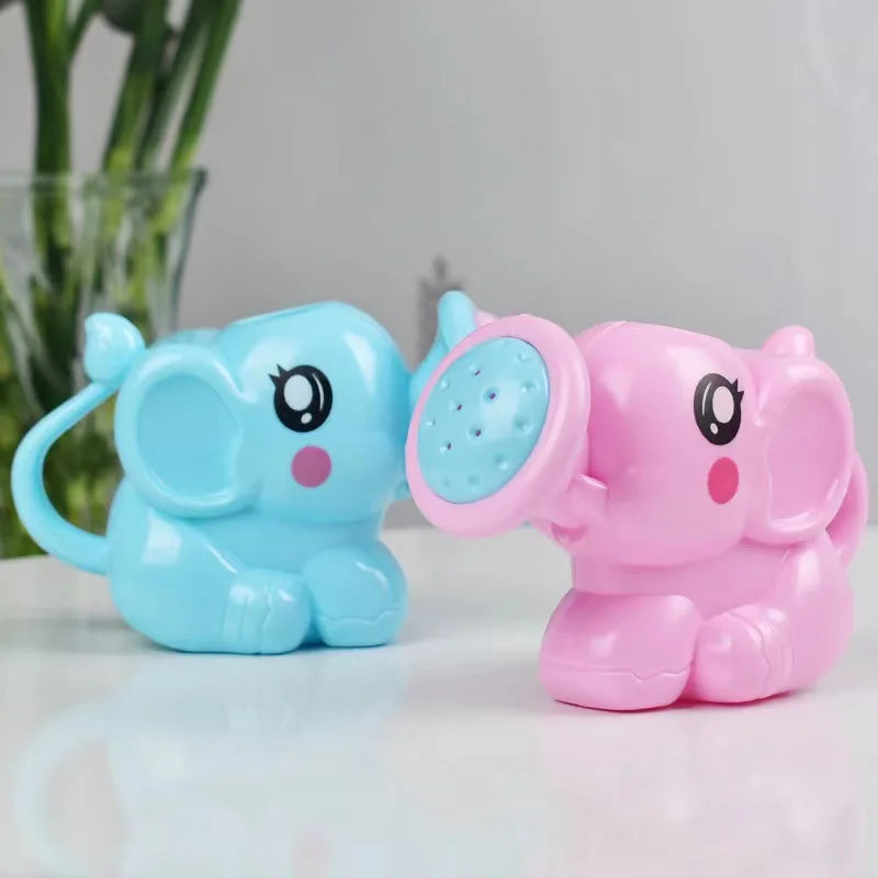 Bath Toy Plastic Kettle Bath Shower Tool Baby Bathroom Toy Elephant
