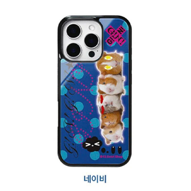 Korean Ins Hottie Cute Guinea Pig Phone Case For iPhone 17 Air 16 Pro Max 15 14 Plus 13 12 11 Pro Shockproof Silicone Back Cover