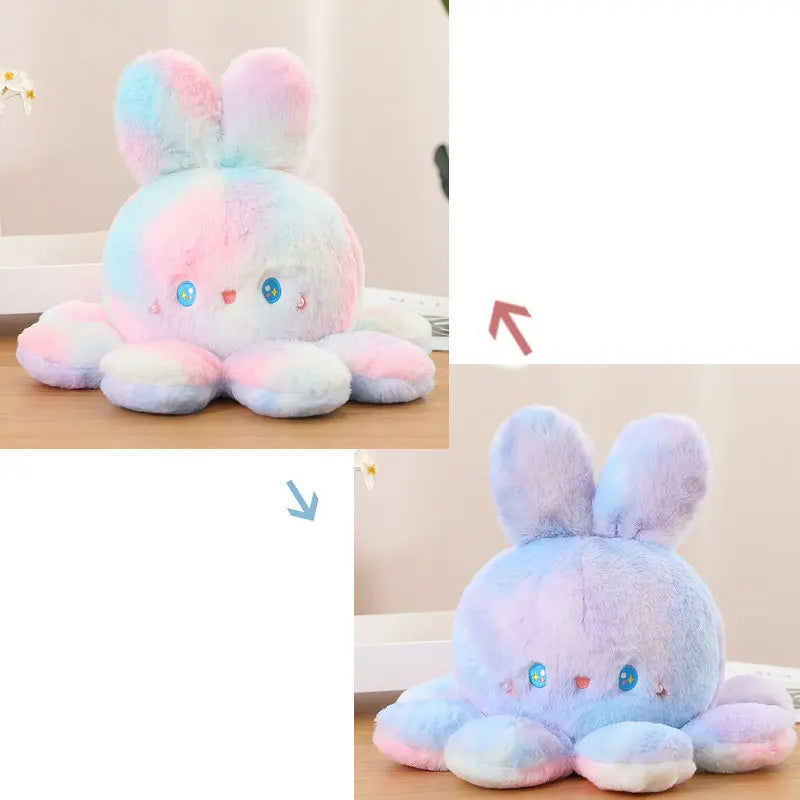 Soft Ferry Plush Cat Plush Toy Cosplay Octopus Legs Jellyfish Bunny Stuffed Animals Doll Rainbow Rabbit Baby Appease Toy