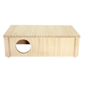 Multi-chamber Hamster House Maze Rectangle 2-chamber Hamster Hideout Cozy for Burrowly cozy hides and small pet care.