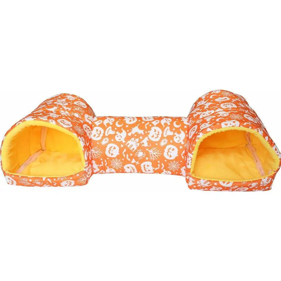 Guinea Pig Hideout Tunnel Blue Small Animal Bed with Anti-slip Bottom